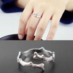 Branch opening adjustable copper ring sliver